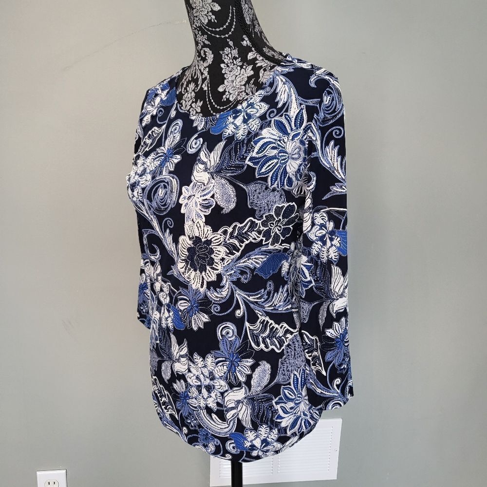 Ruby Rd Blue Blouse XS size - Picture 2 of 5